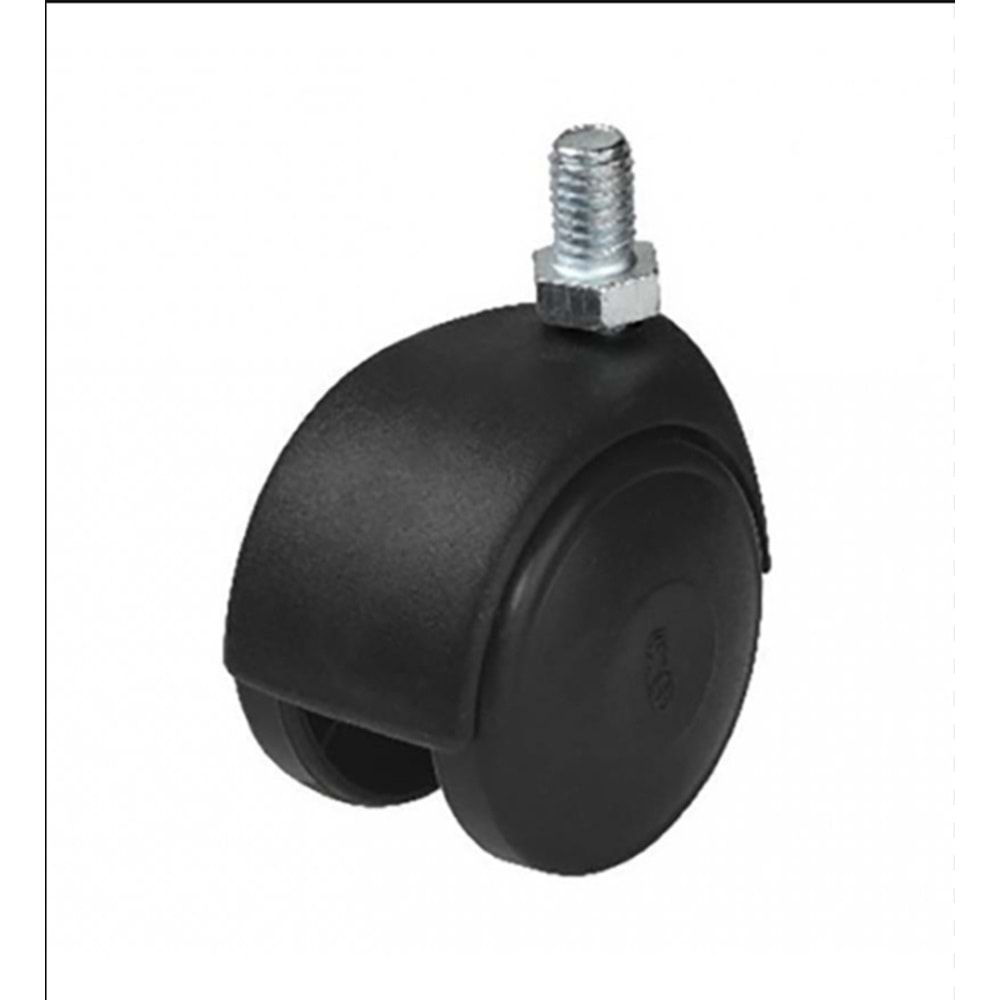 KOLTUK TEKERİ KÜRE-VİDALI 40 MM SİYAH HTS