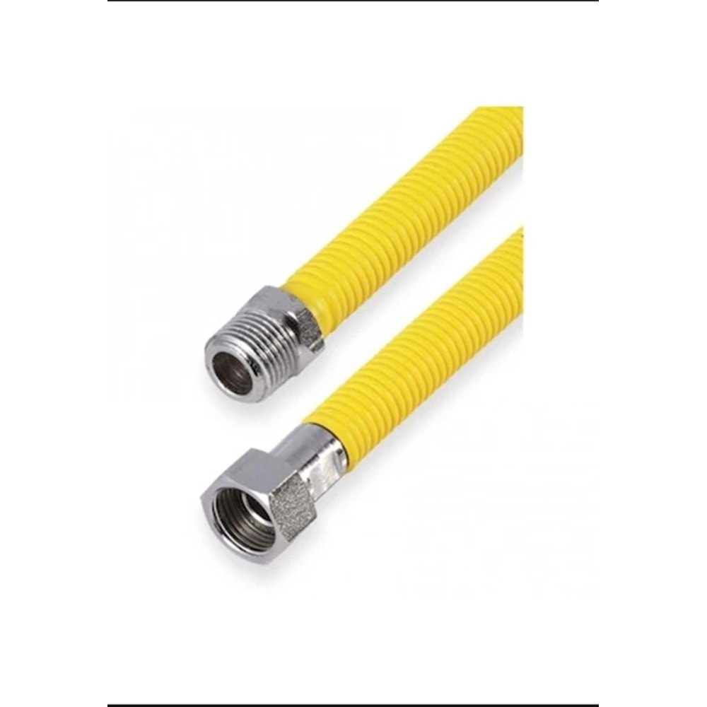GAZ FLEX 40 CM DİŞİ-DİŞİ 3/4-3/4 SARI 73 PEPE