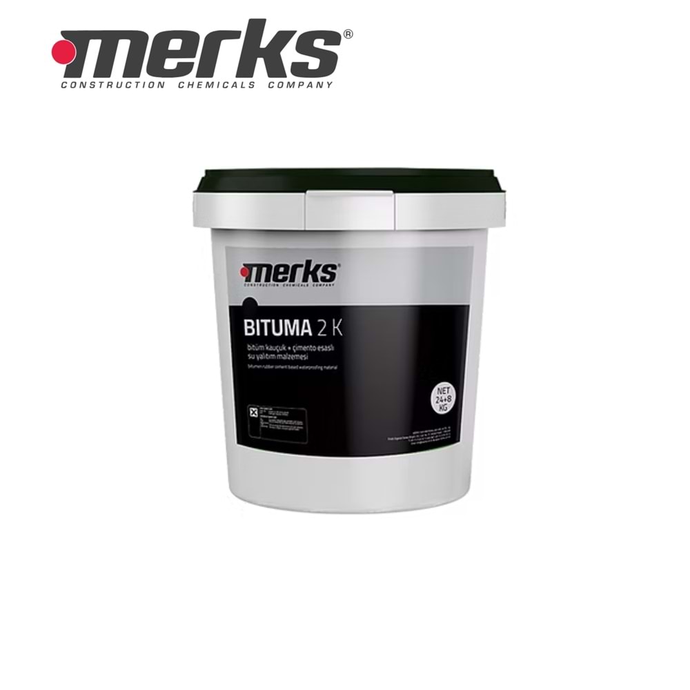 MERKS BİTUMA 2K SIVI MEMBRAN 32 KG BEYAZ