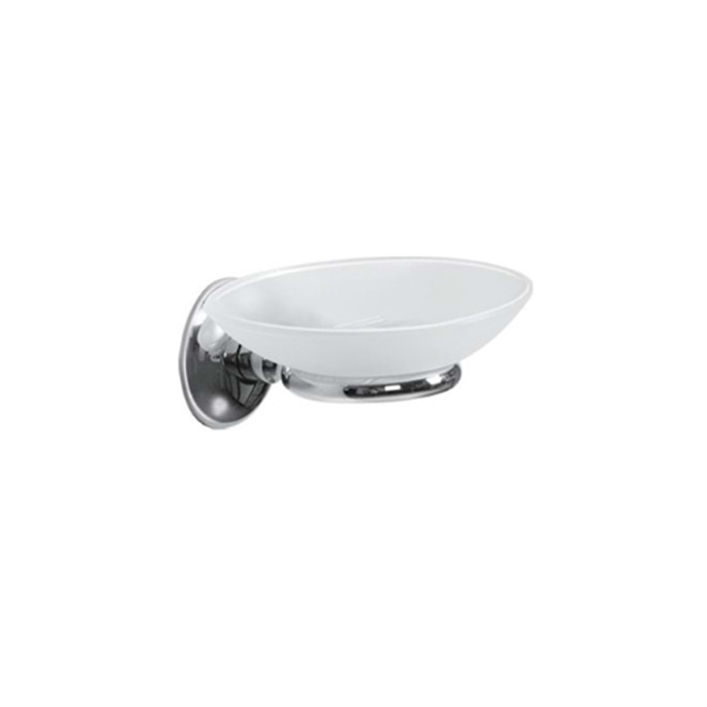 ÇERMİK CAM SABUNLUK KROM