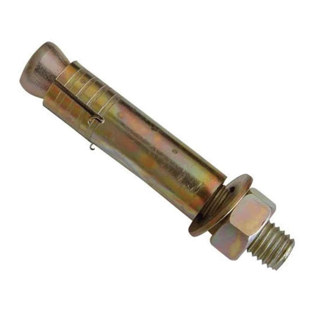 ÇELİK ROPLAX - DÜBEL KLİPSLİ M8*75 MM SİLVER WEDGE ANCHOR