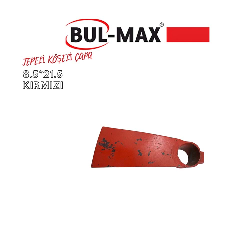 BUL-MAX TEPELİ KÖŞELİ ÇAPA 8.5*21.5 KIRMIZI