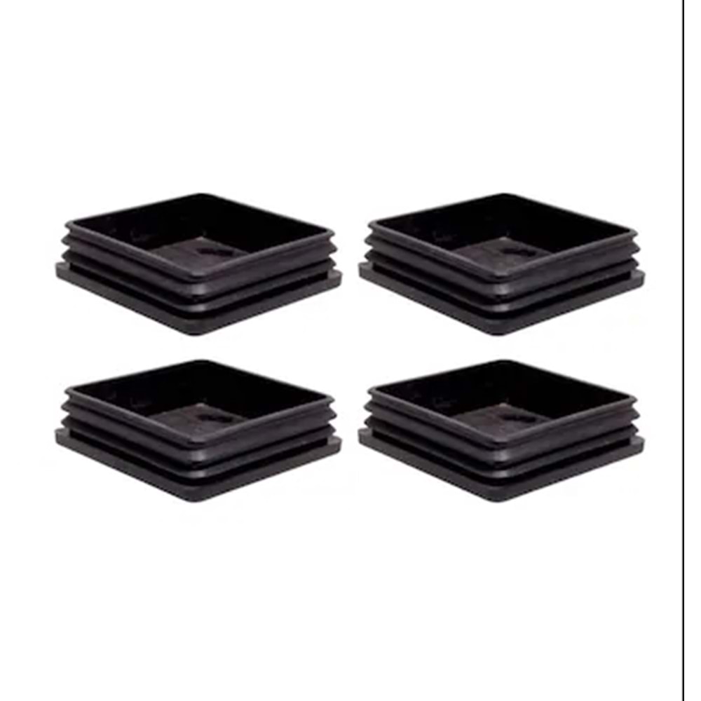 PROFİL TAPASI KARE İÇ TAPA-DÜZ 100*100 MM SİYAH ŞEN