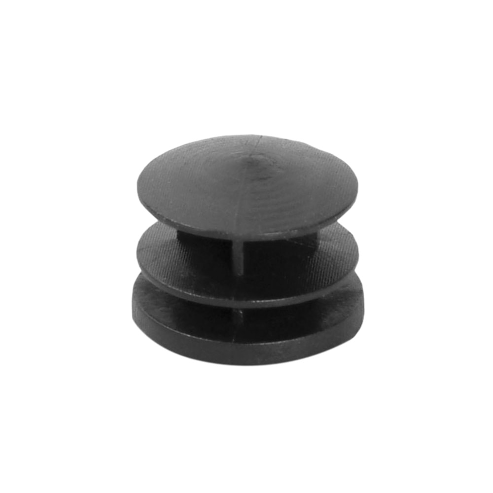 ŞEN İÇ TAPA-DÜZ PROFİL TAPASI YUVARLAK 75 MM SİYAH