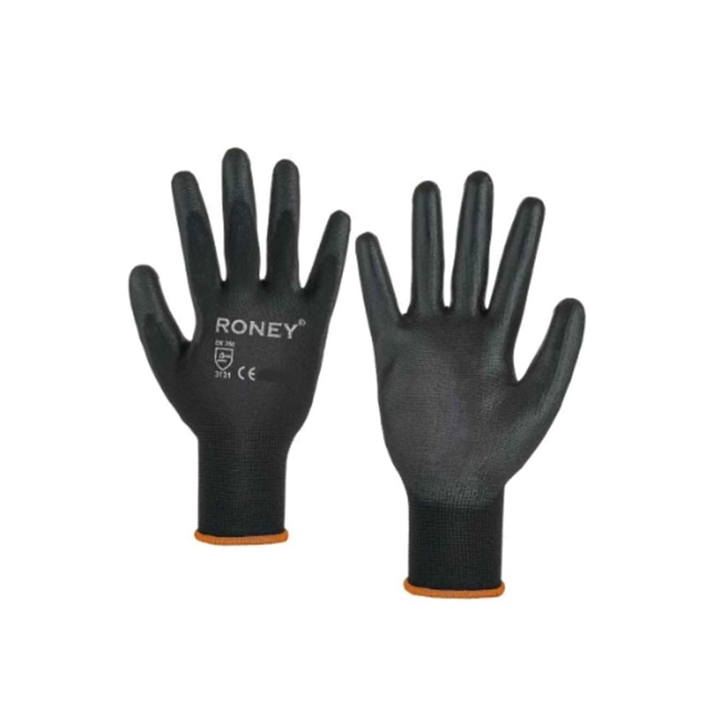 ELDİVEN NİTRİL-PU ELDİVEN-9-RONEY-SİYAH