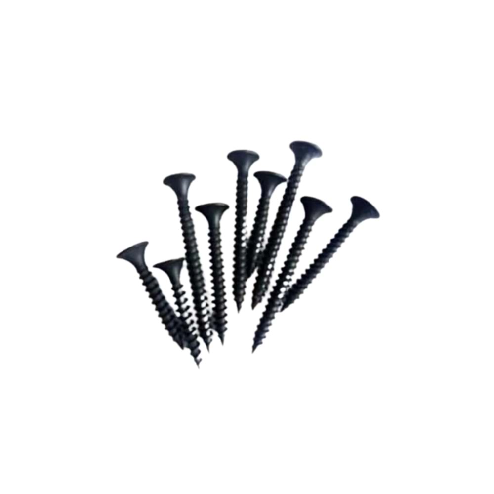 AKDENİZ SİVRİ ALÇIPAN VİDASI 3.5*35 MM SİYAH