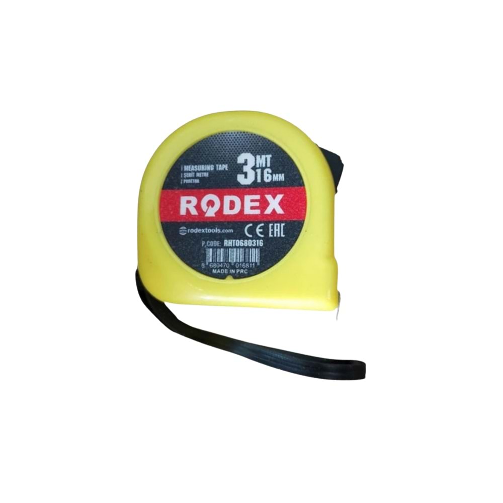 RODEX EKO ŞERİT METRE 3M*16 MM KARIŞIK RHT0680316