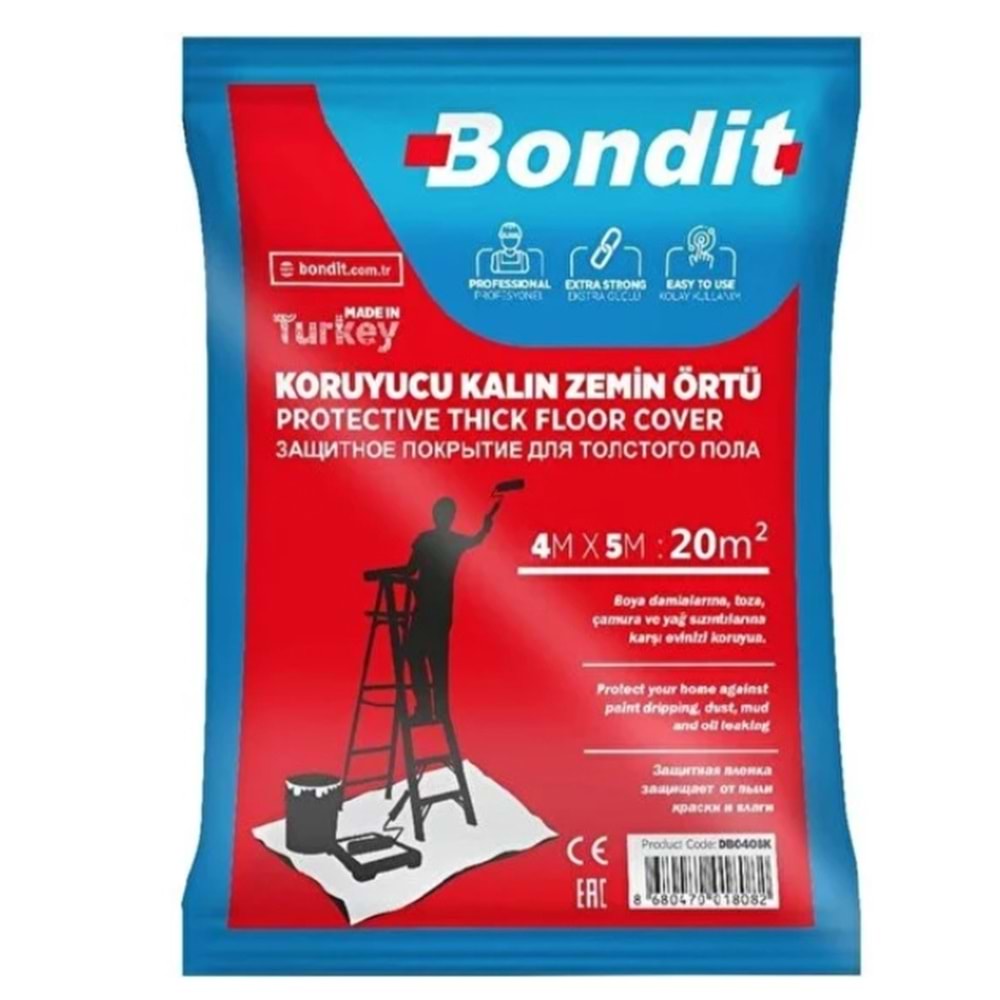 KORUYUCU ÖRTÜ KALIN 4*5=20 MT2 MAVİ BONDİT