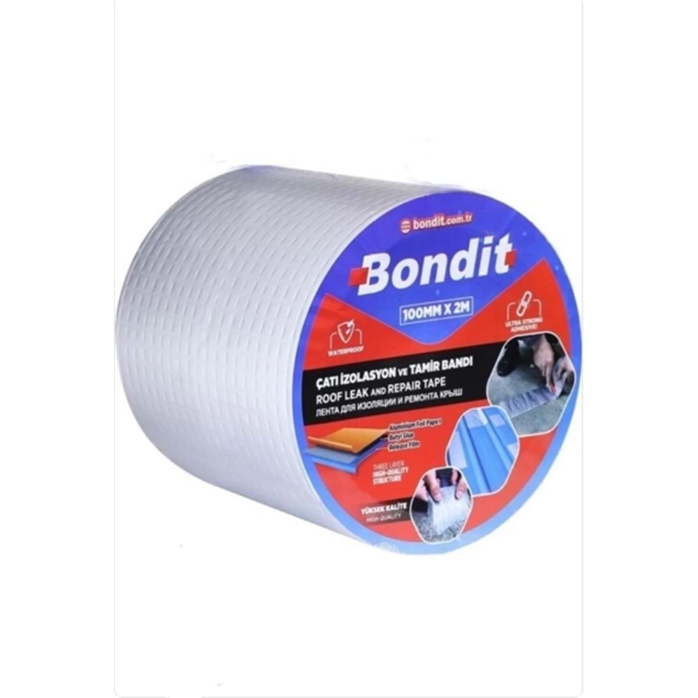 TAMİR BANTI ÇATI İZOLASYON 100MM*2 MT ALÜMİNYUM BONDİT