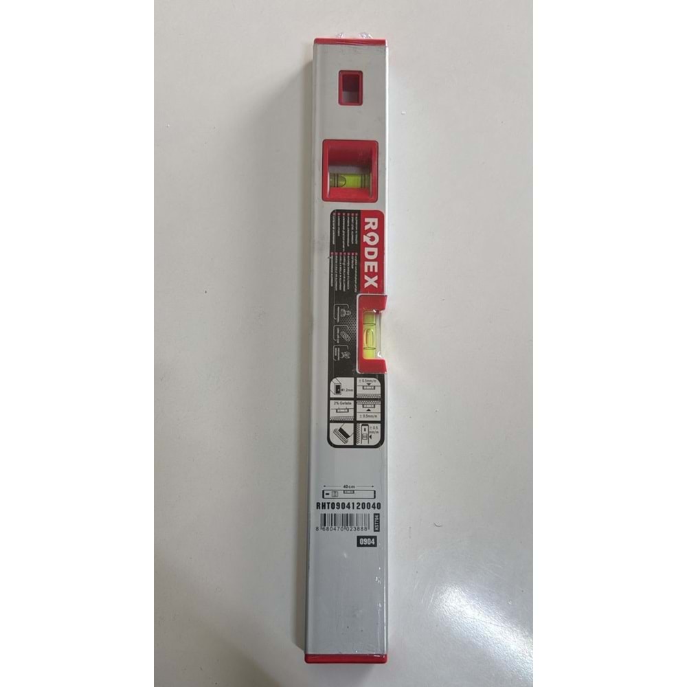 SU TERAZİSİ-ALÜMİNYUM-400 MM-RODEX-SİLVER RHT0904120040