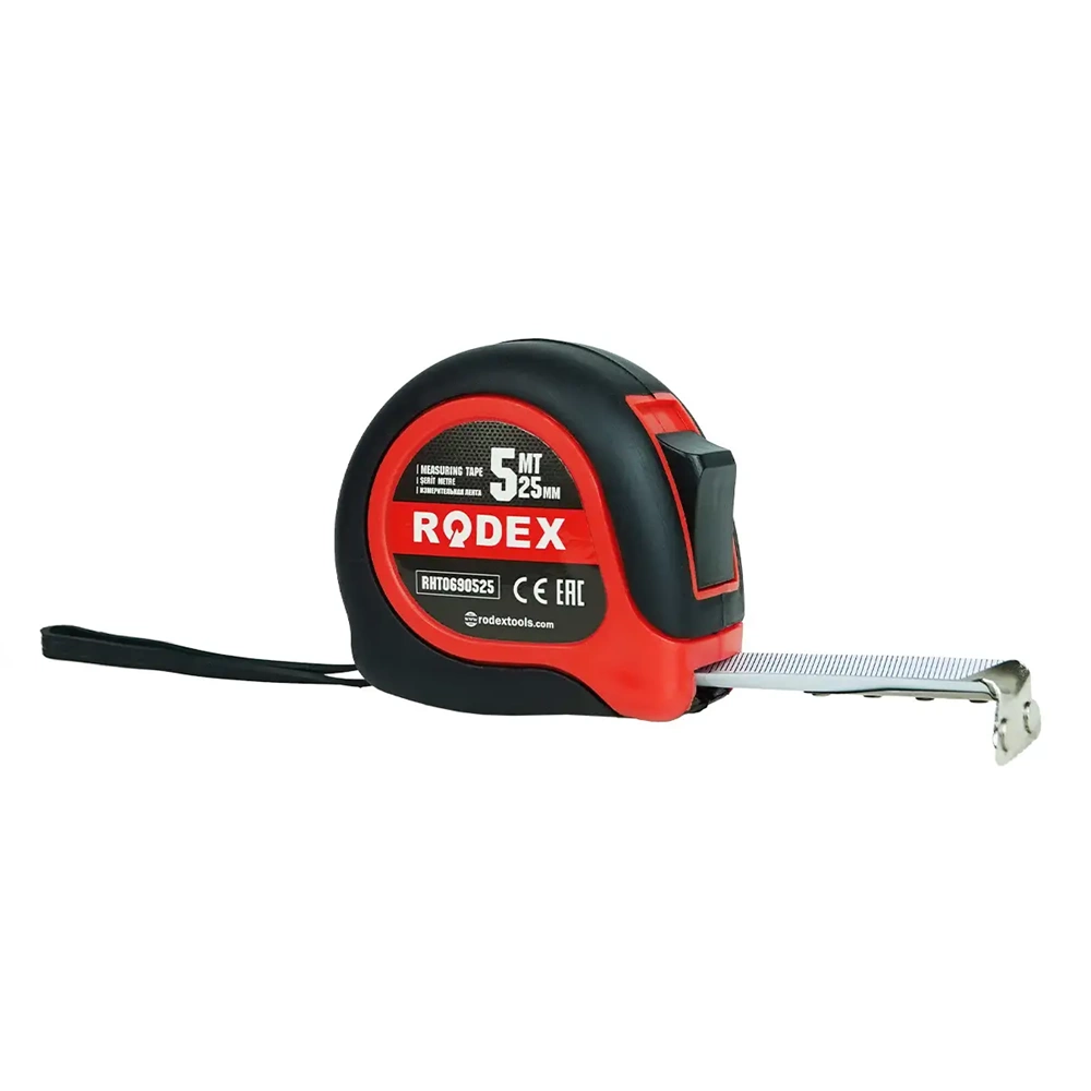 METRE ŞERİT MIKNATIS-KAUÇUK KAPLI-7.5M*25MM-RODEX-RHT0901140725