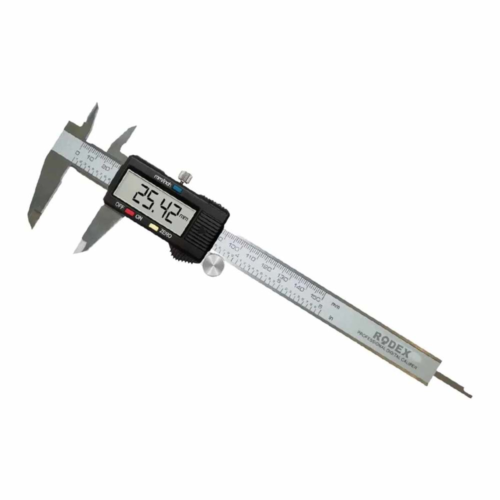 KUMPAS DİGİTAL-ÇELİK-KUTULU-150MM-RODEX-KIRMIZI RHT0911110015