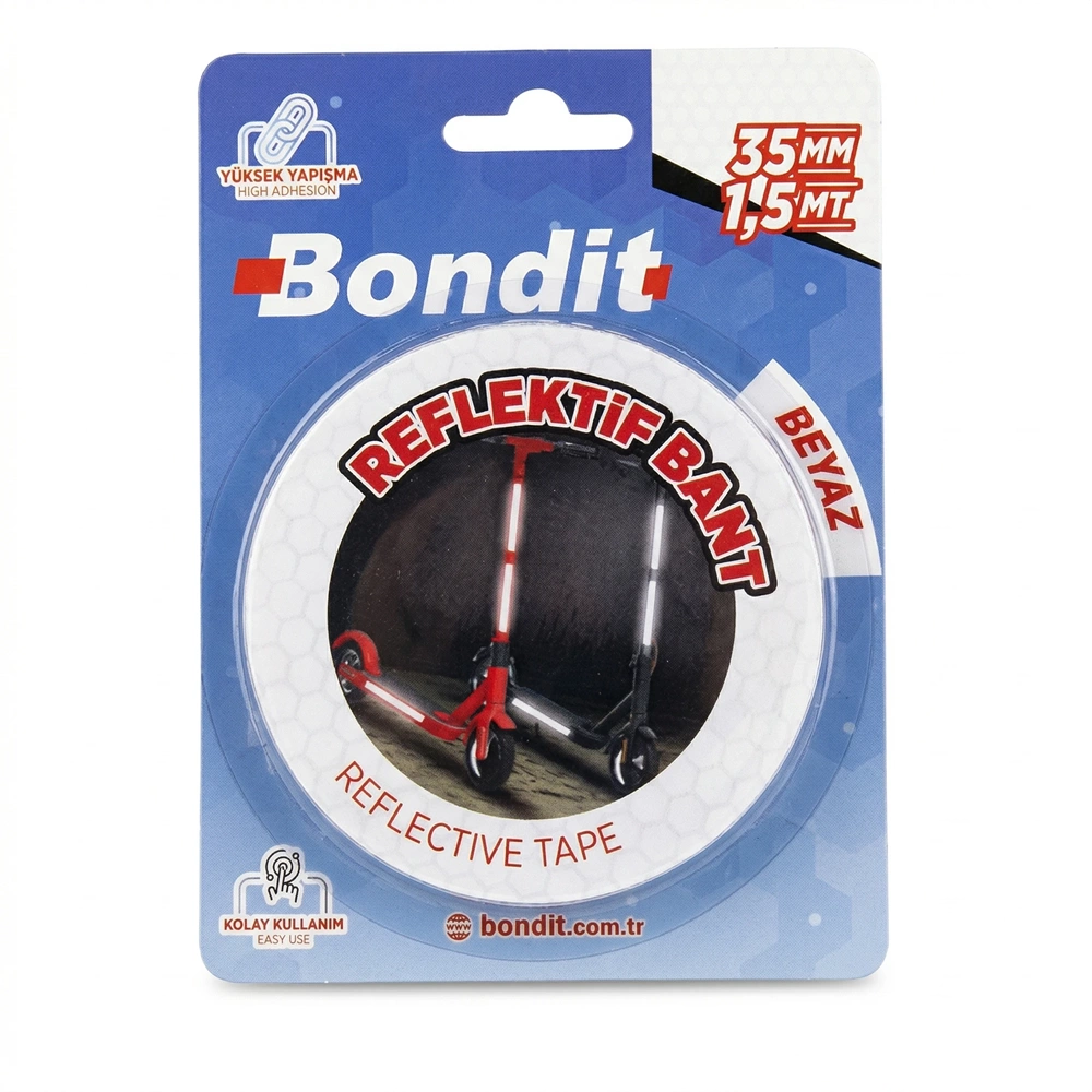 FOSFORLU BANTI-GECE GÖRÜŞ-35MM*1,5MT-BONDİT-BEYAZ