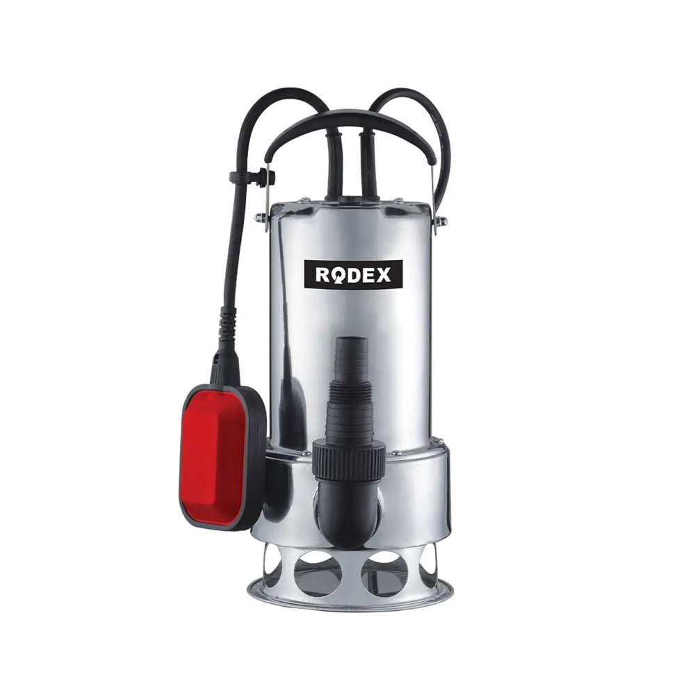 RODEX ÇELİK GÖVDE DALGIÇ POMPA TEMİZ/KİRLİ SU 11M 1100W SİLVER RDX840