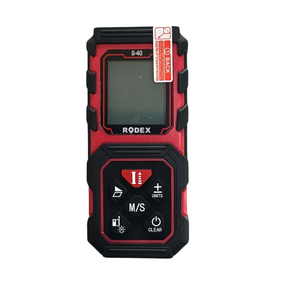 RODEX YATAY-DİKEY LAZER METRE 40M KIRMIZI-SİYAH RHT0610040
