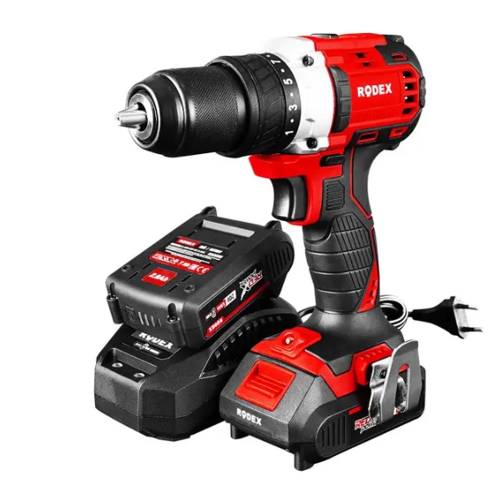 RODEX BMC AKÜLÜ KÖMÜRSÜZ MATKAP 2 VİTES 13 MM 500/1800 RPM 50NM 20V 2X LI-ION RPX2330F