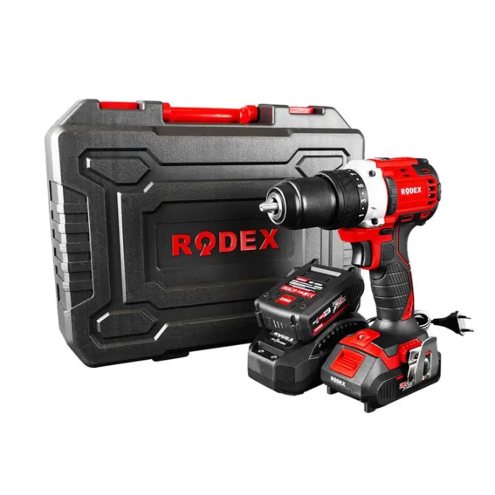 RODEX BMC AKÜLÜ KÖMÜRSÜZ MATKAP 2 VİTES 13 MM 500/1800 RPM 50NM 20V 2X LI-ION RPX2330F