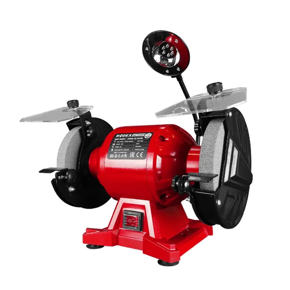 RODEX ELEKTRİKLİ BAKIR SARGI ZIMPARA TAŞ MOTORU 150 MM 2950 RPM 250W RDX4151