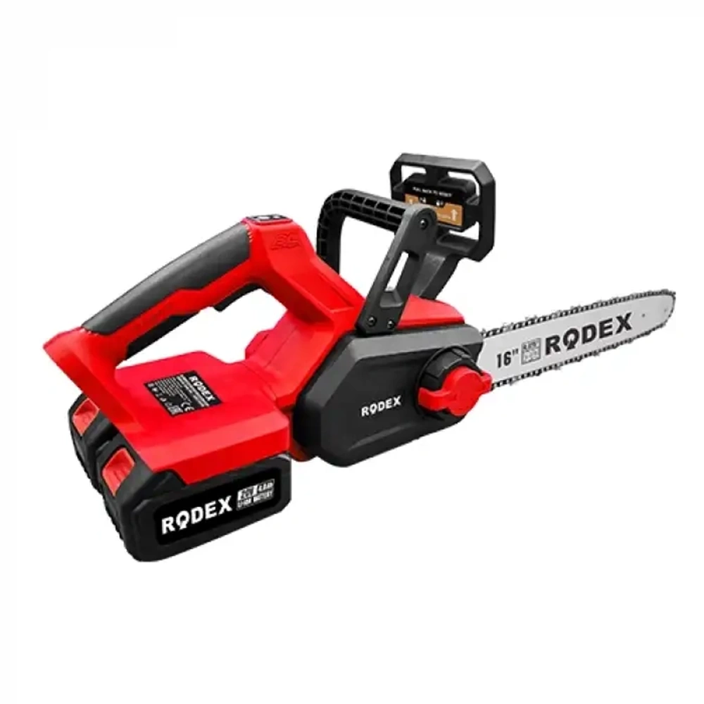 RODEX ODUN MOTORU MAKİNESİ AKÜLÜ KÖMÜRSÜZ 40CM PALA 40 V/4 AH RDX9014