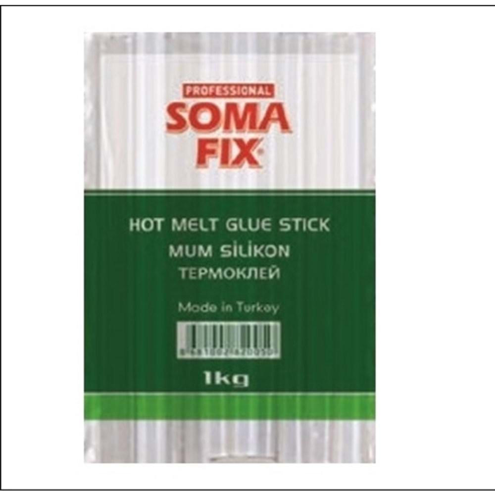 SOMAFIX KALIN MUM SİLİKON PAKET 1 KG 300 MM ŞEFFAF