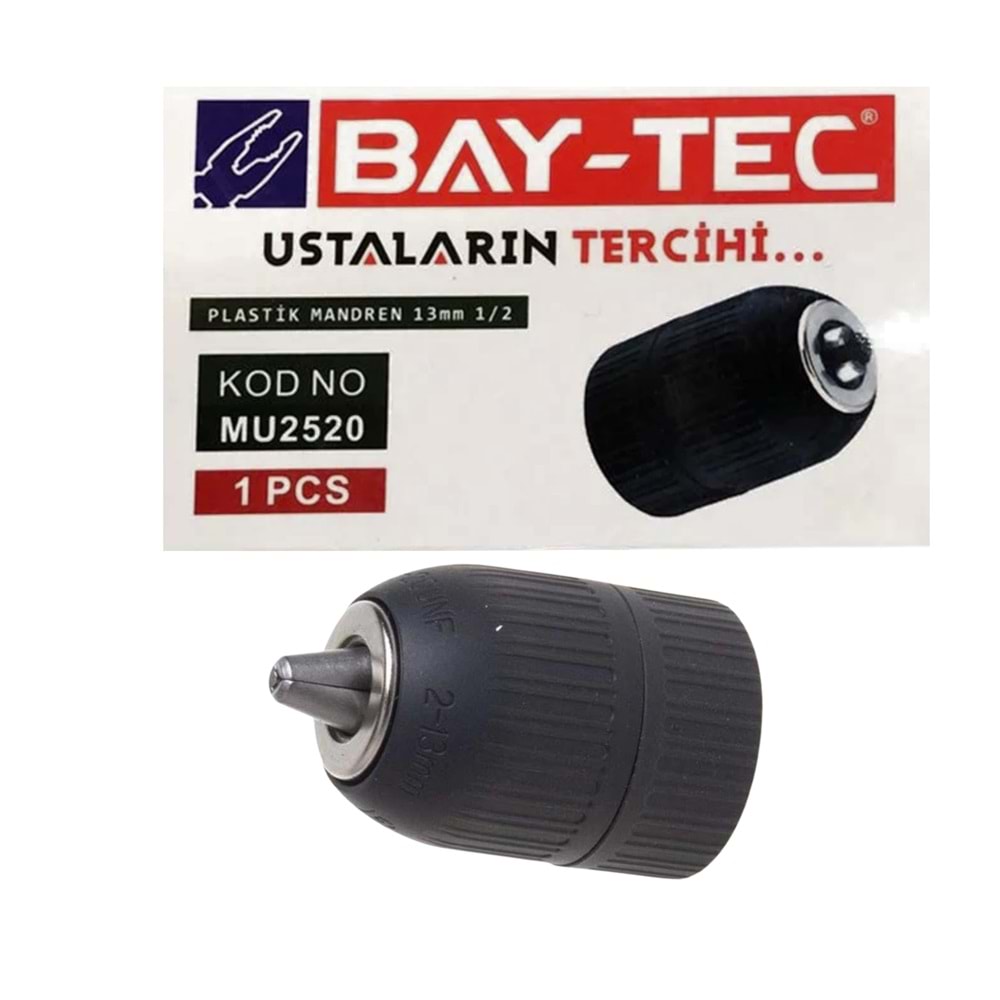 BAY-TEC PLASTİK MANDREN 13 MM 1/2 SİYAH