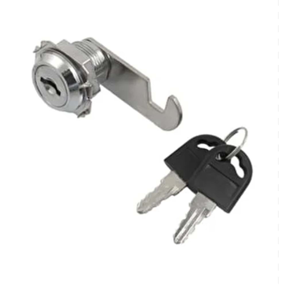 ÇELİK DOLAP KİLİDİ--25 MM-BAY-TEC-GRİ