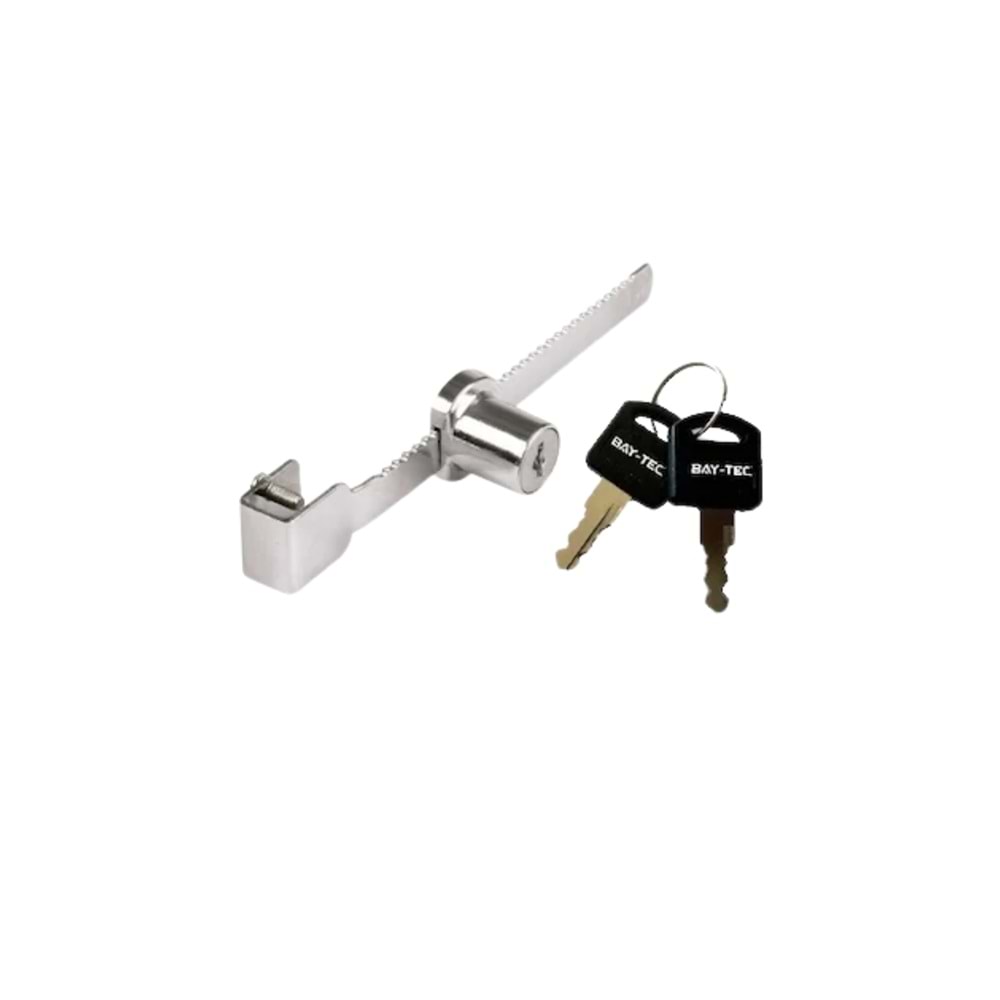 BAY-TEC SÜRGÜLÜ CAM KİLİDİ KROM