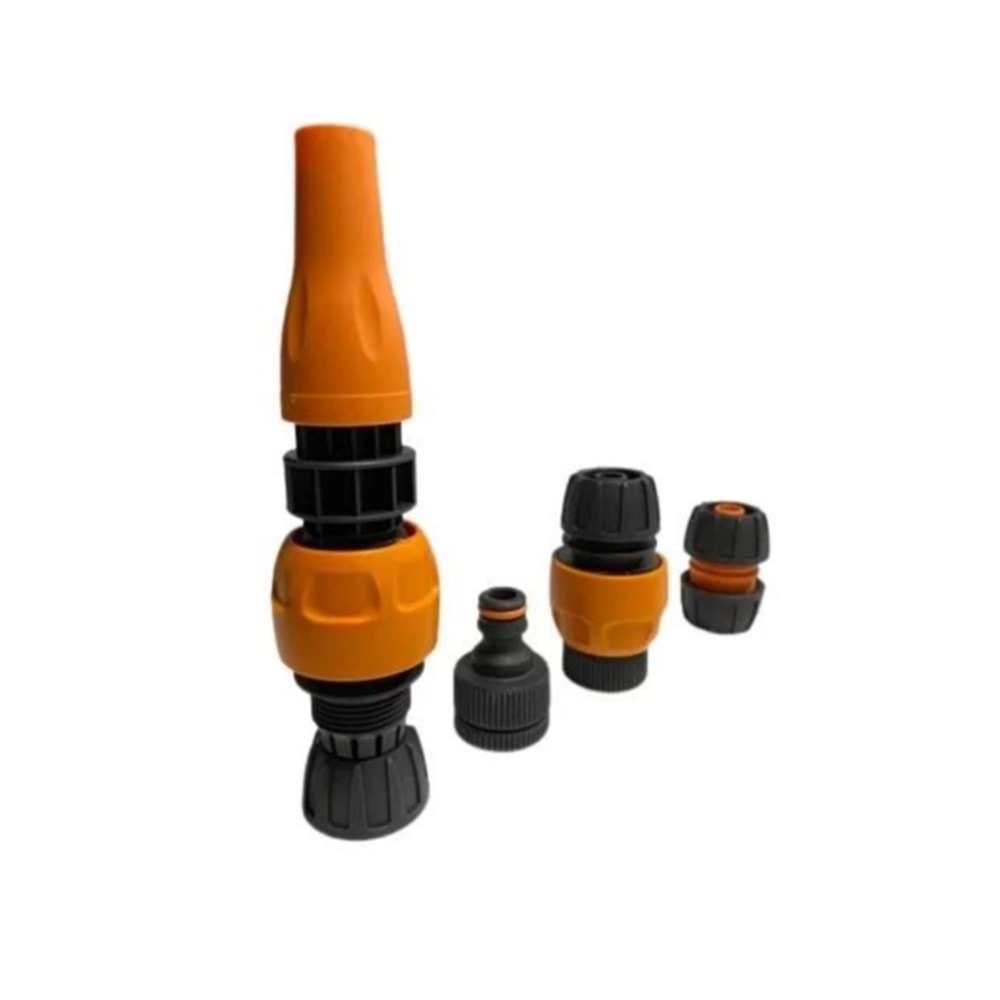 HORTUM EKİ ADAPTÖR 1/2 İNÇ TURUNCU-SİYAH BAY-TEC