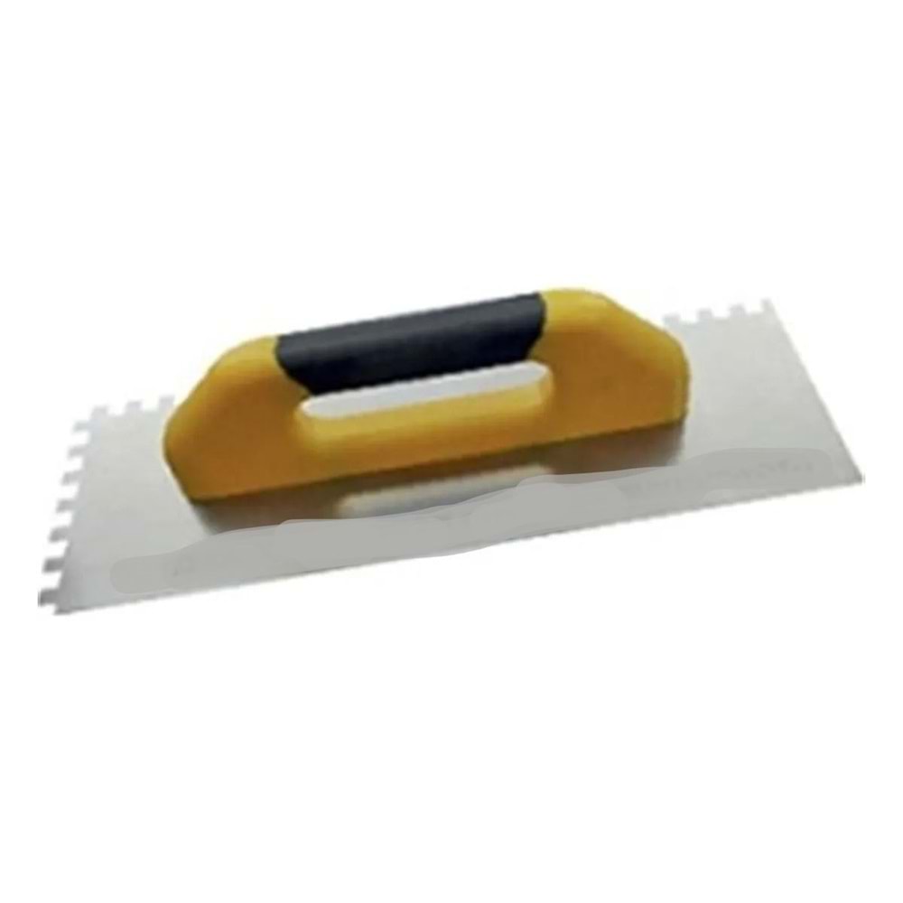 ROLART PLASTİK KAPALI SAPLI SERAMİK MALA 8*8 DİŞ 40 CM TURUNCU-SİLVER