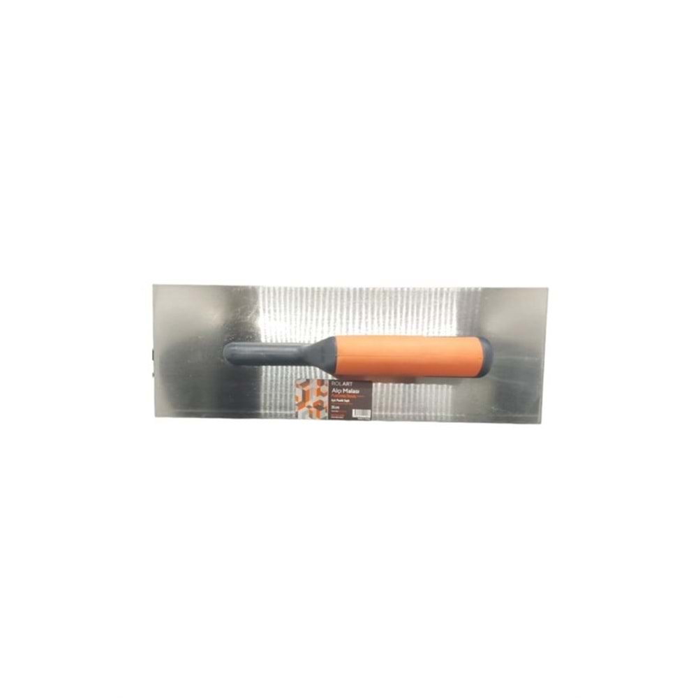 ROLART PLASTİK AÇIK SAPLI ALÇI MALA 35 CM TURUNCU-SİLVER