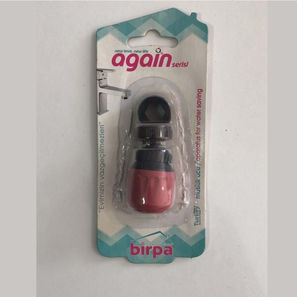 ÇEŞME UCU SÜZGEÇİ OYNAR BAŞ PLS 1/2 İNÇ KIRMIZI-SİYAH BİRPA