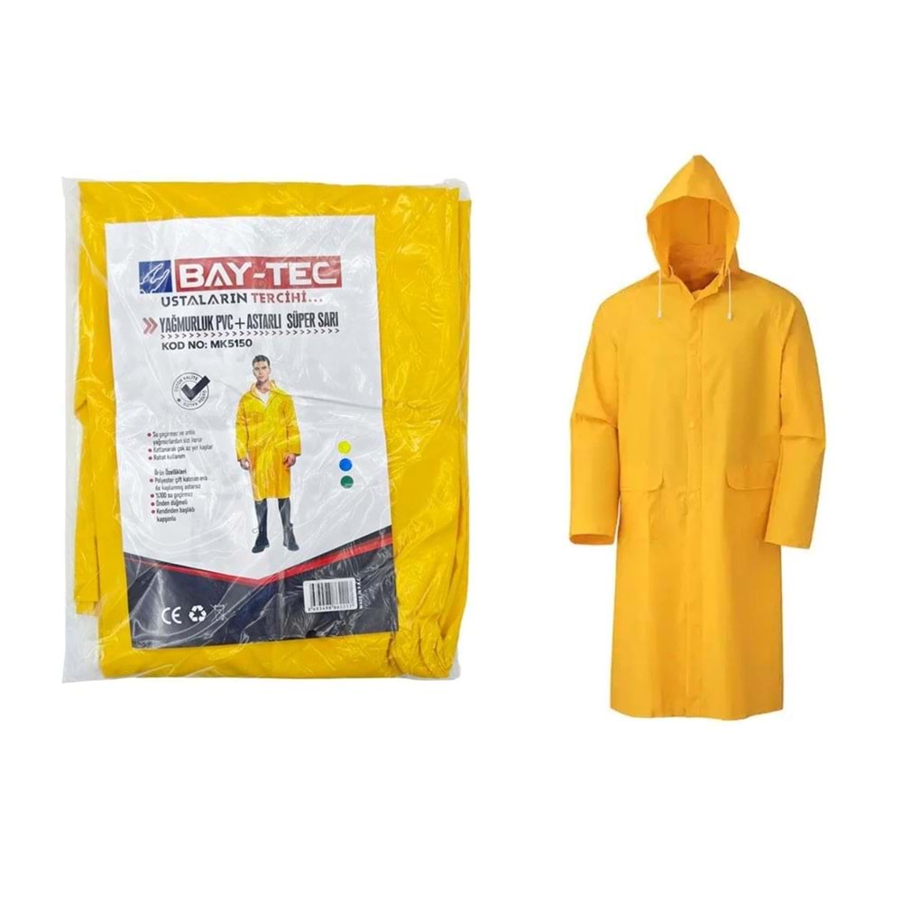 YAĞMURLUK FERMUARLI ASTARLI