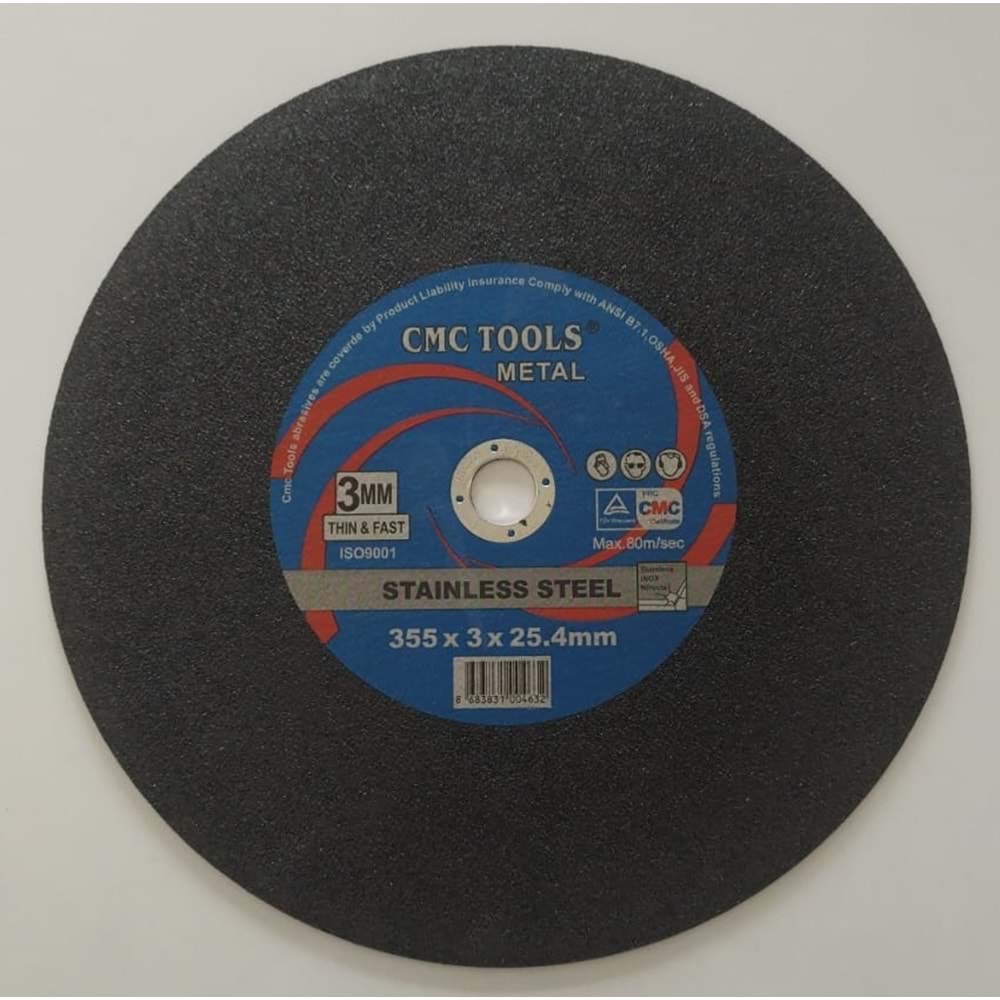 PROFİL KESME TAŞI-METAL-355*3*25,4 MM-CMC-SİYAH