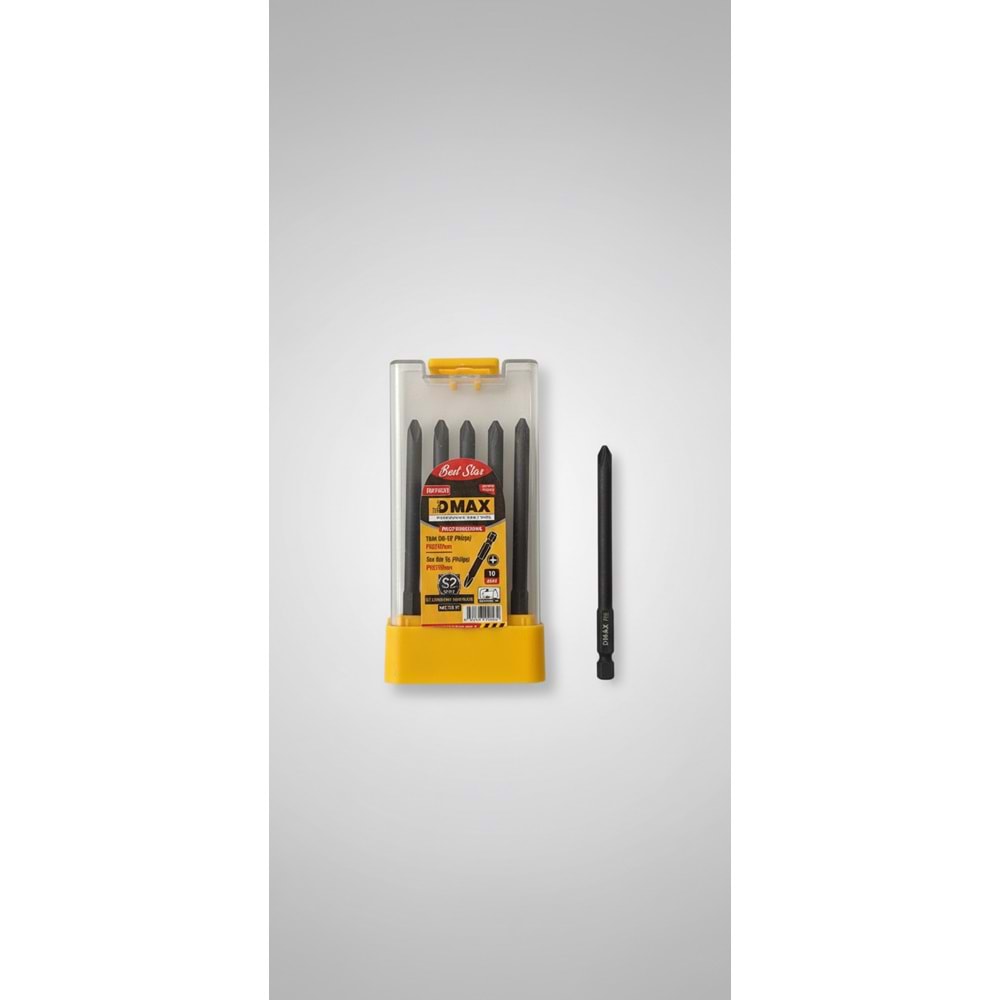 PH BİTS UÇ YILDIZ MIKNATISLI PH2*100 MM DMAX SİYAH