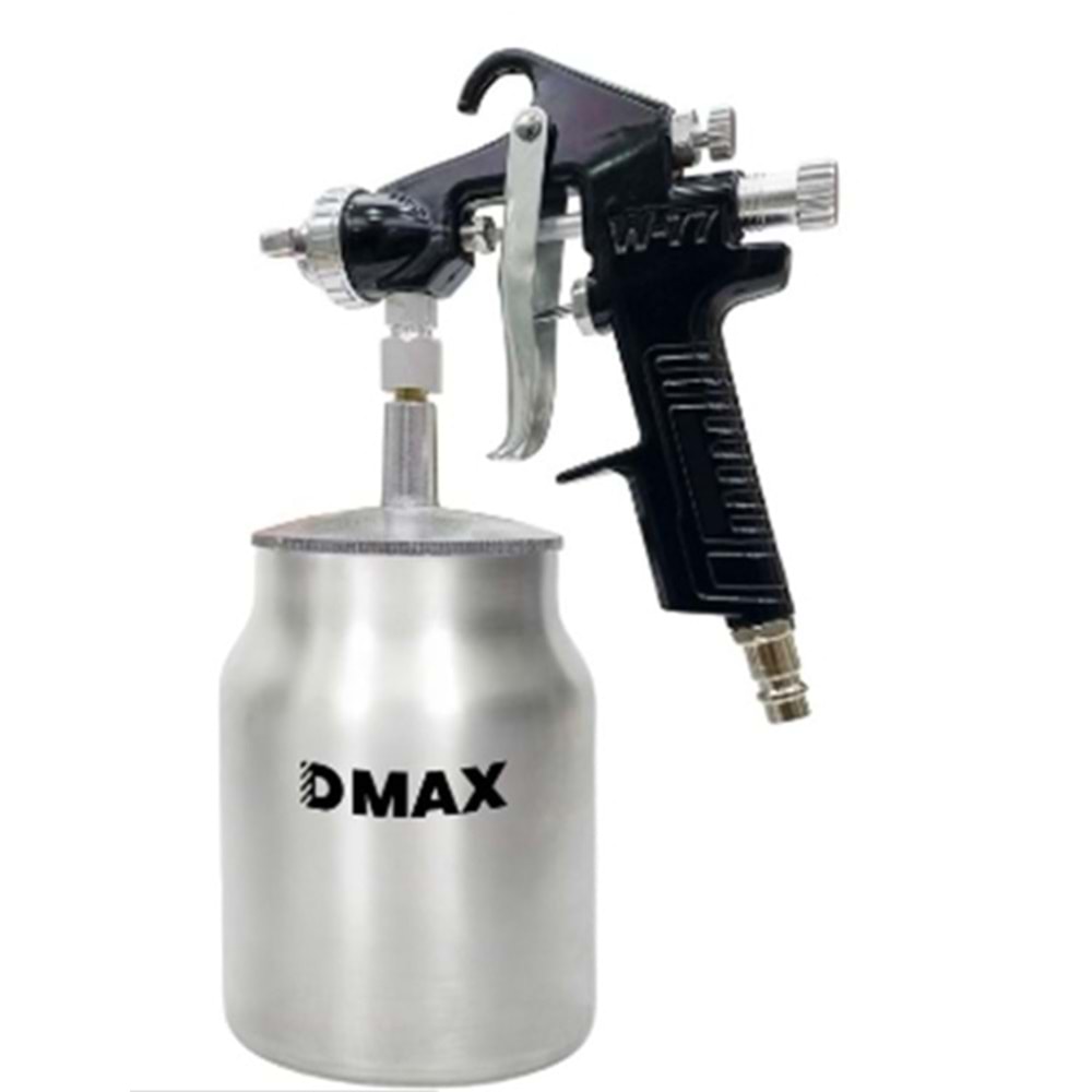 DMAX METAL ALT DEPO BOYA TABANCASI 1.8 MM 1000 CC SİYAH-SİLVER SAP