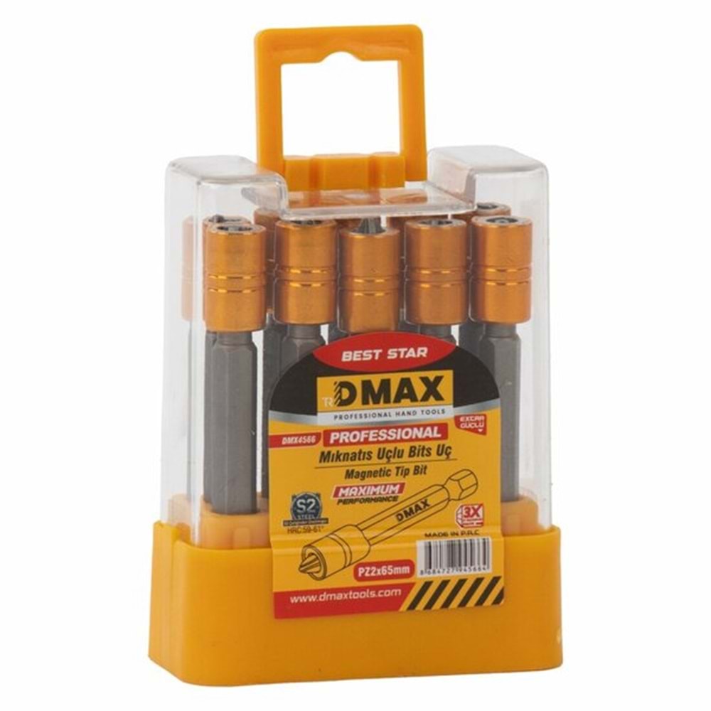 PH BİTS UÇ YILDIZ MIKNATISLI FZ2*65 MM DMAX KROM