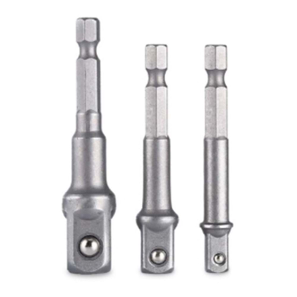 DMAX HEX PLUS LOKMA ADAPTÖRÜ SET 3 PARÇA 1/2-3/8-1/4