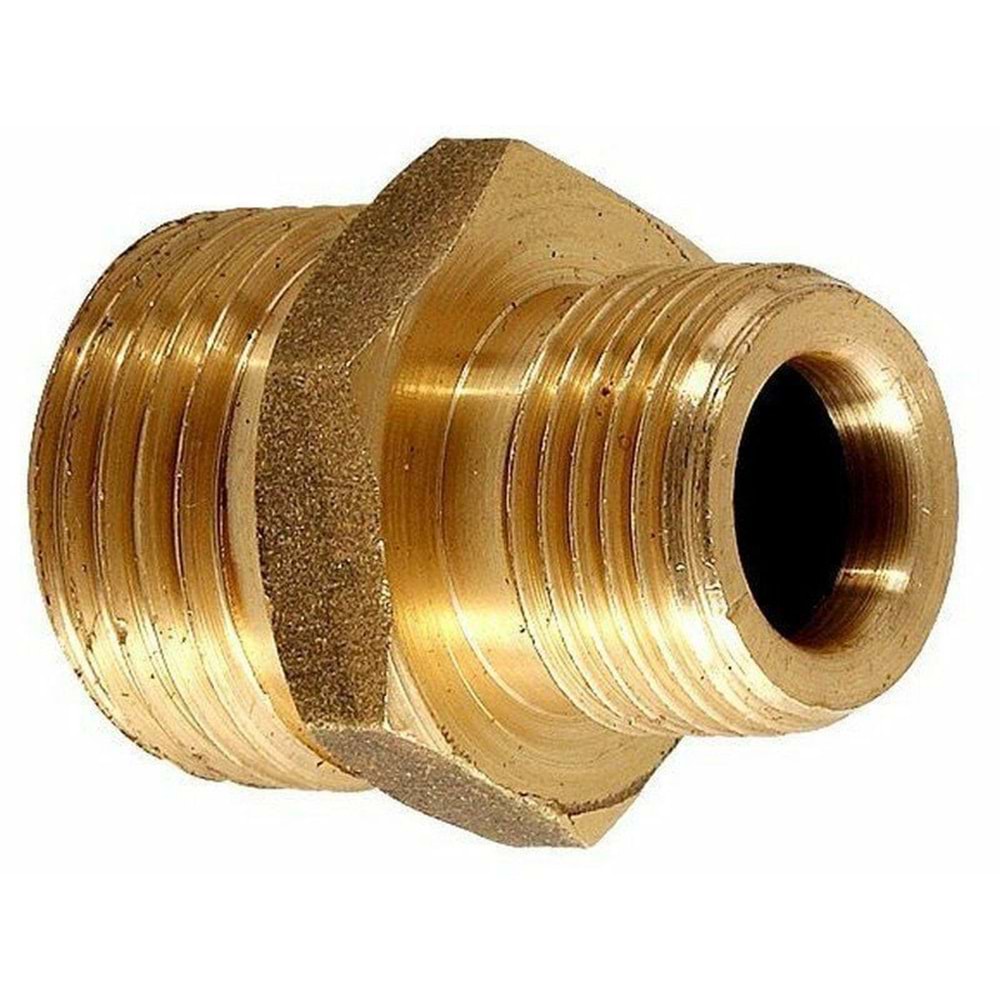 KROM NİPEL PİRİNÇ 3/8-1/4 SARI KOCAMAN