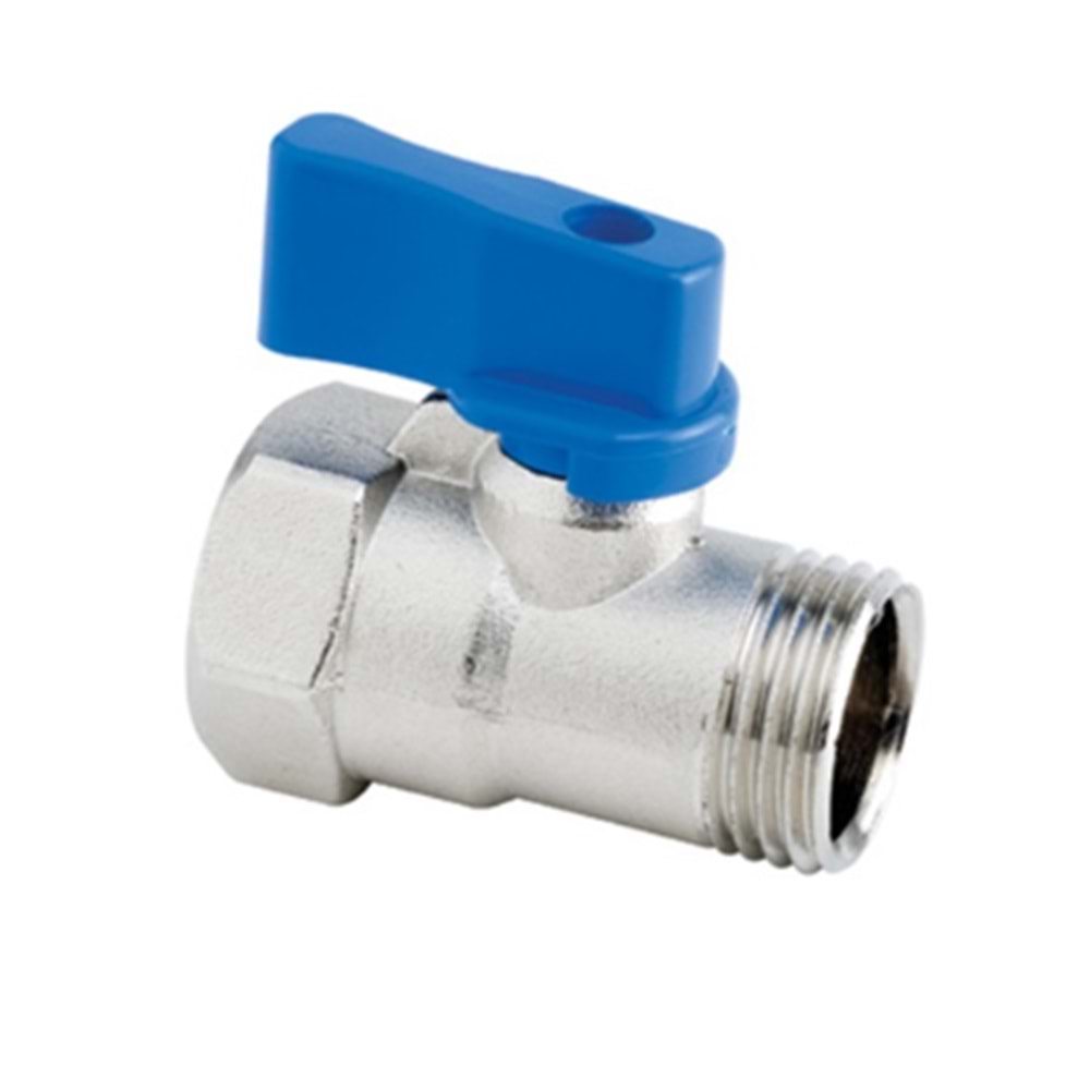 MİNİ VANA BİLYALI 1/8 KROM KOCAMAN