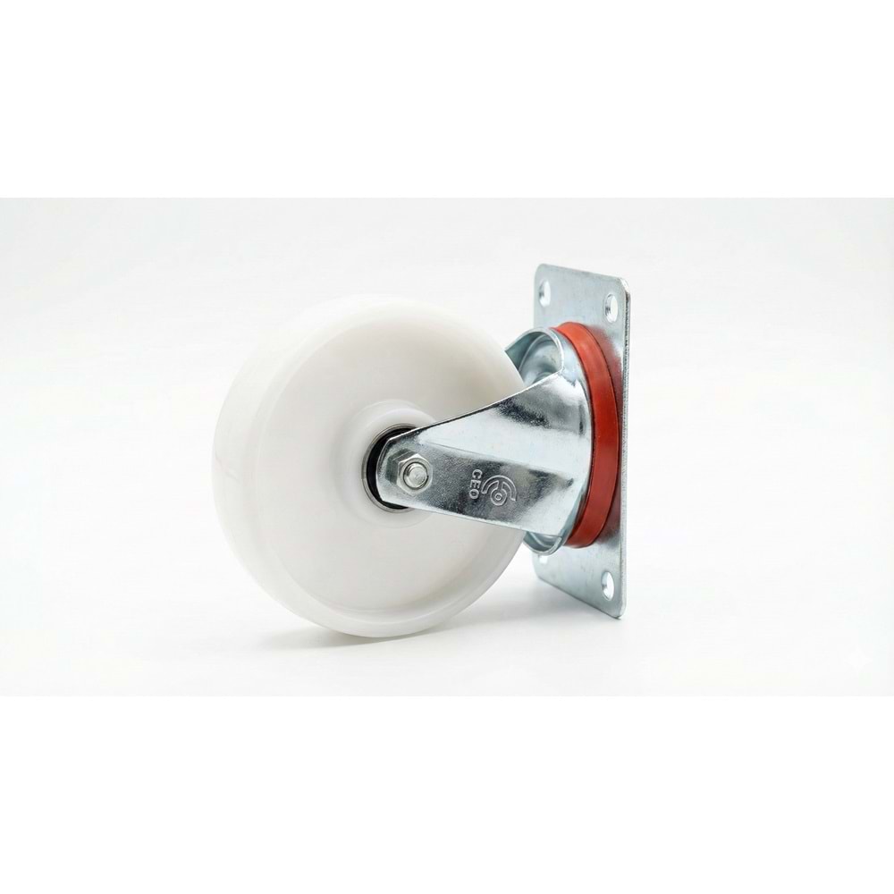 TEKERLEK POLY HAR HAREKETLİ 160 MM BEYAZ GÜLAL