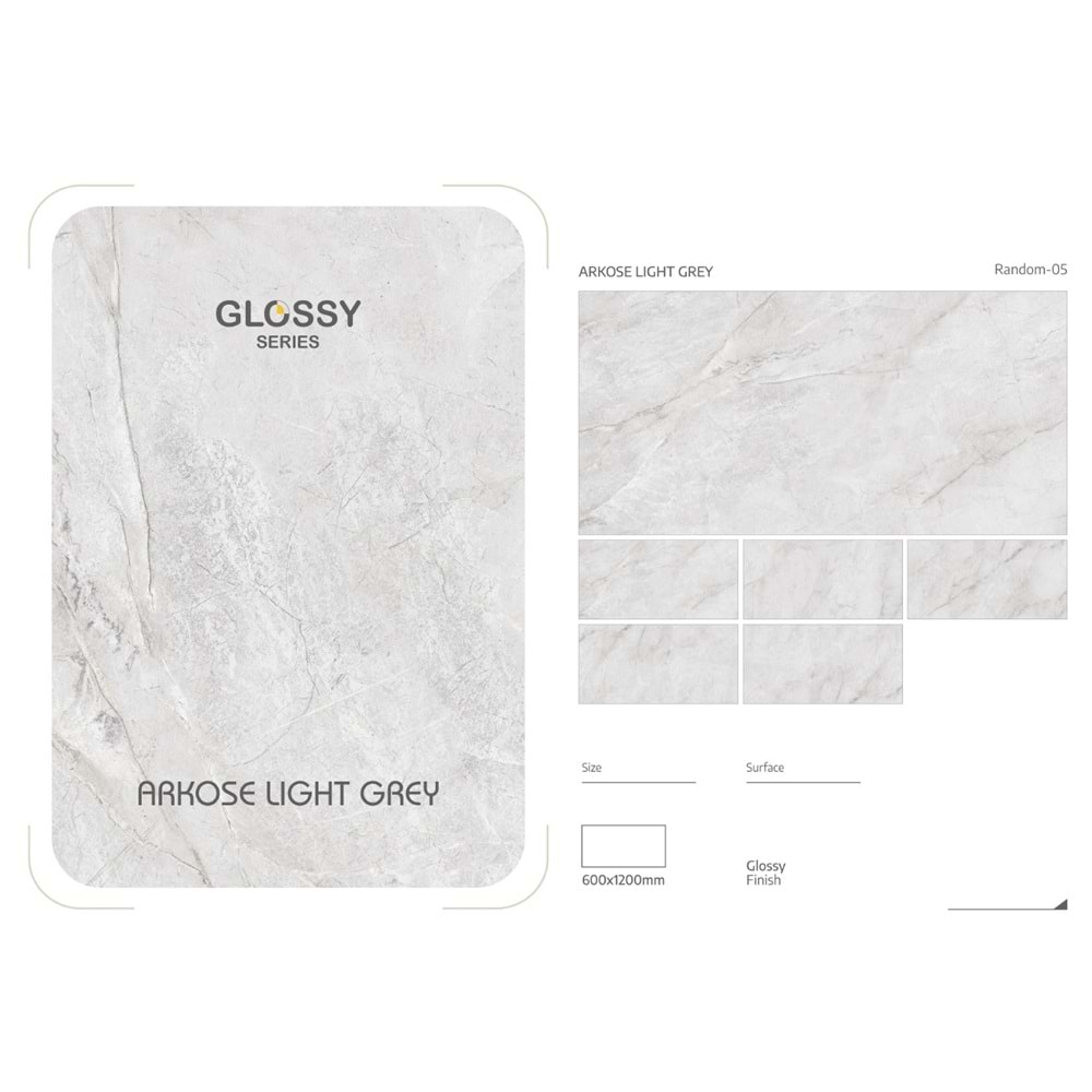 SERAMİK ARKOSE LIGHT GREY 60*120 CM MAT JONEEL