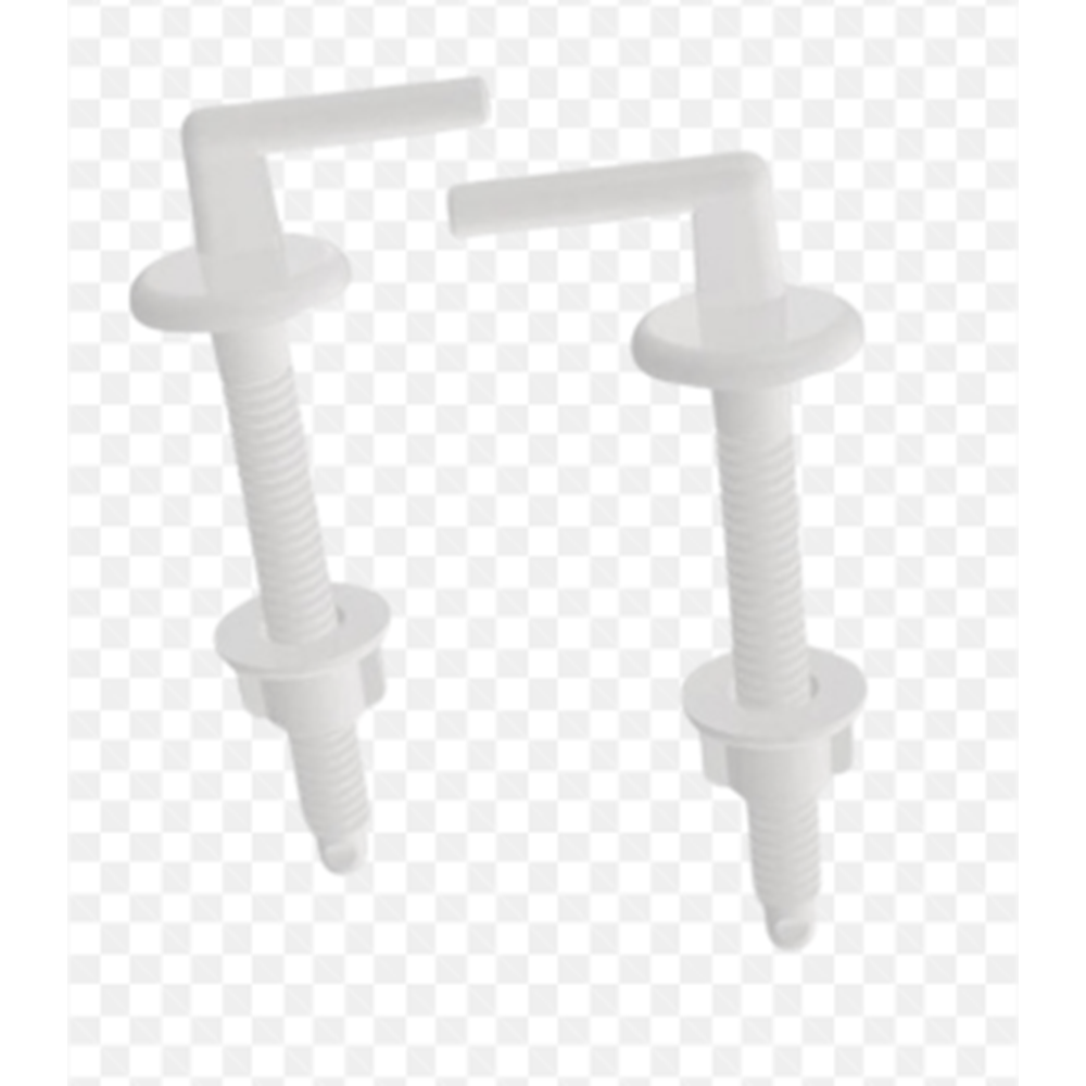 TUVALET KAPAK VİDASI ÜSTTEN SIKMALI BEYAZ PLASTİK