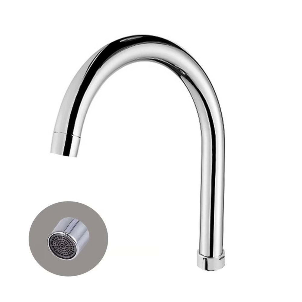 ÇEŞME BOYNU MİX LAVABO DELTA OVAL KROM Y.A.Ş