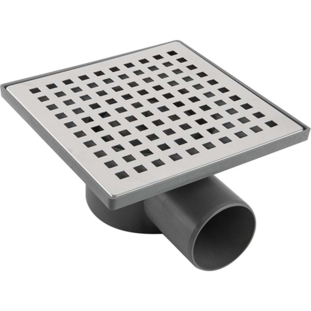 YER SÜZGECİ KROM YAN ÇIKIŞ 50 15*15 PASLANMAZ ÇELİK