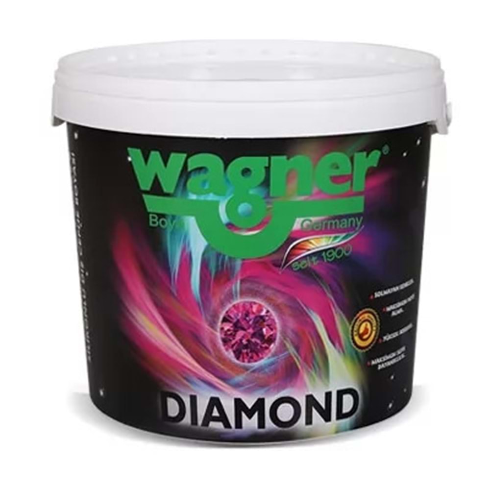 DIAMOND SİLİKONLU DIŞ CEPHEBOYASI (BEYAZ) - 7,5LT WAGNER