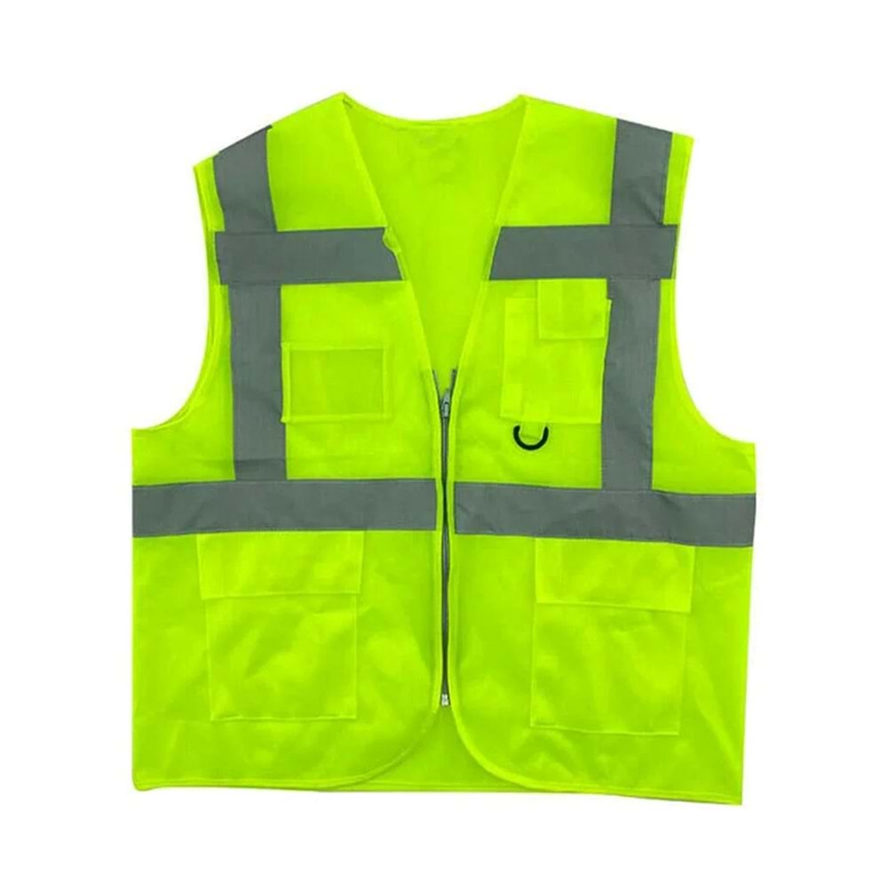 İŞ YELEĞİ MÜHENDİS POLYESTER ZİPLİ XXL YEŞİL GÜLAL