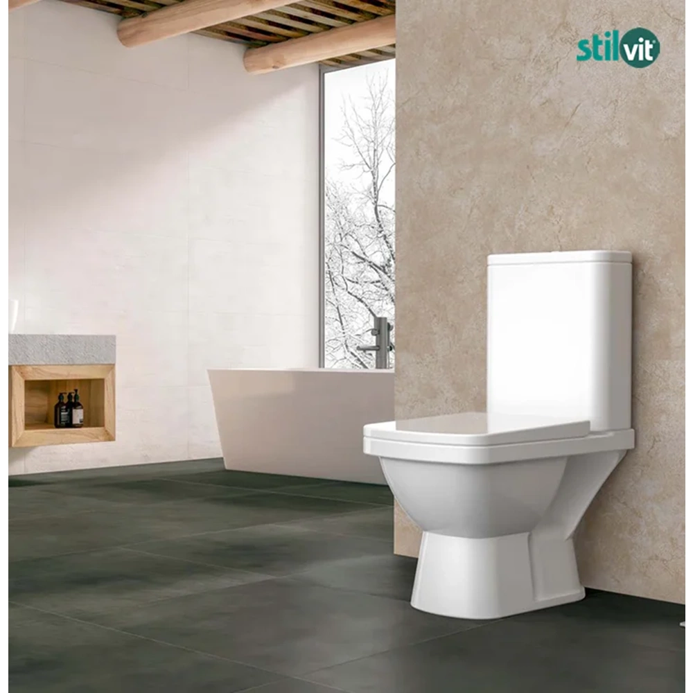 TUVALET+REZARVUAR ALT ÇIKIŞ 43KG ROZA STİLVİT STL-031
