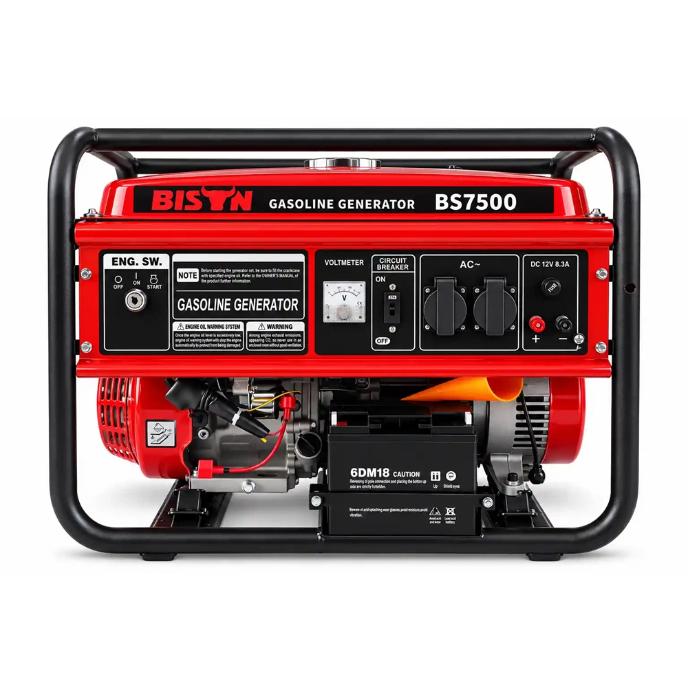 BİZON JENERATÖR MARŞLI BENZİNLİ 6,5 KW BS7500E