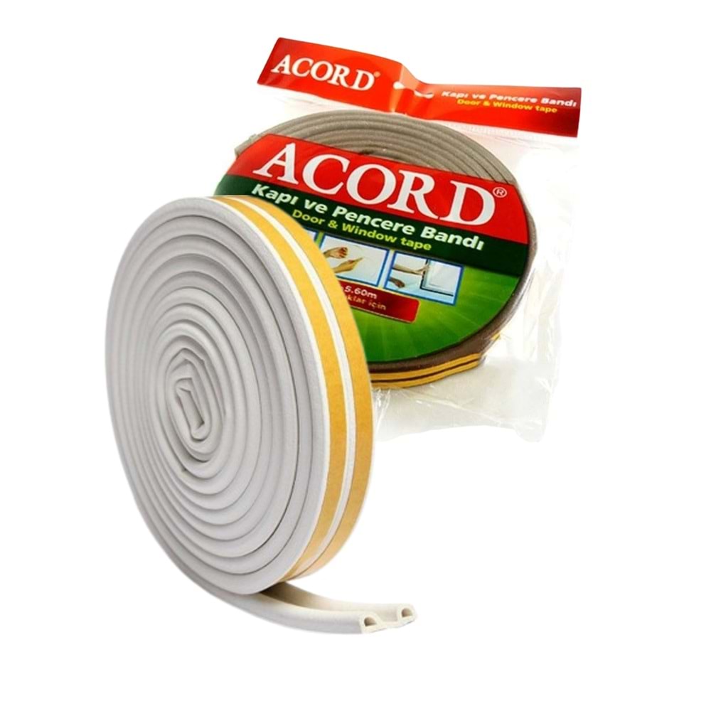 ACORD SÜNGER KAPI BANDI 18*9 MM 2.6 MT BEYAZ