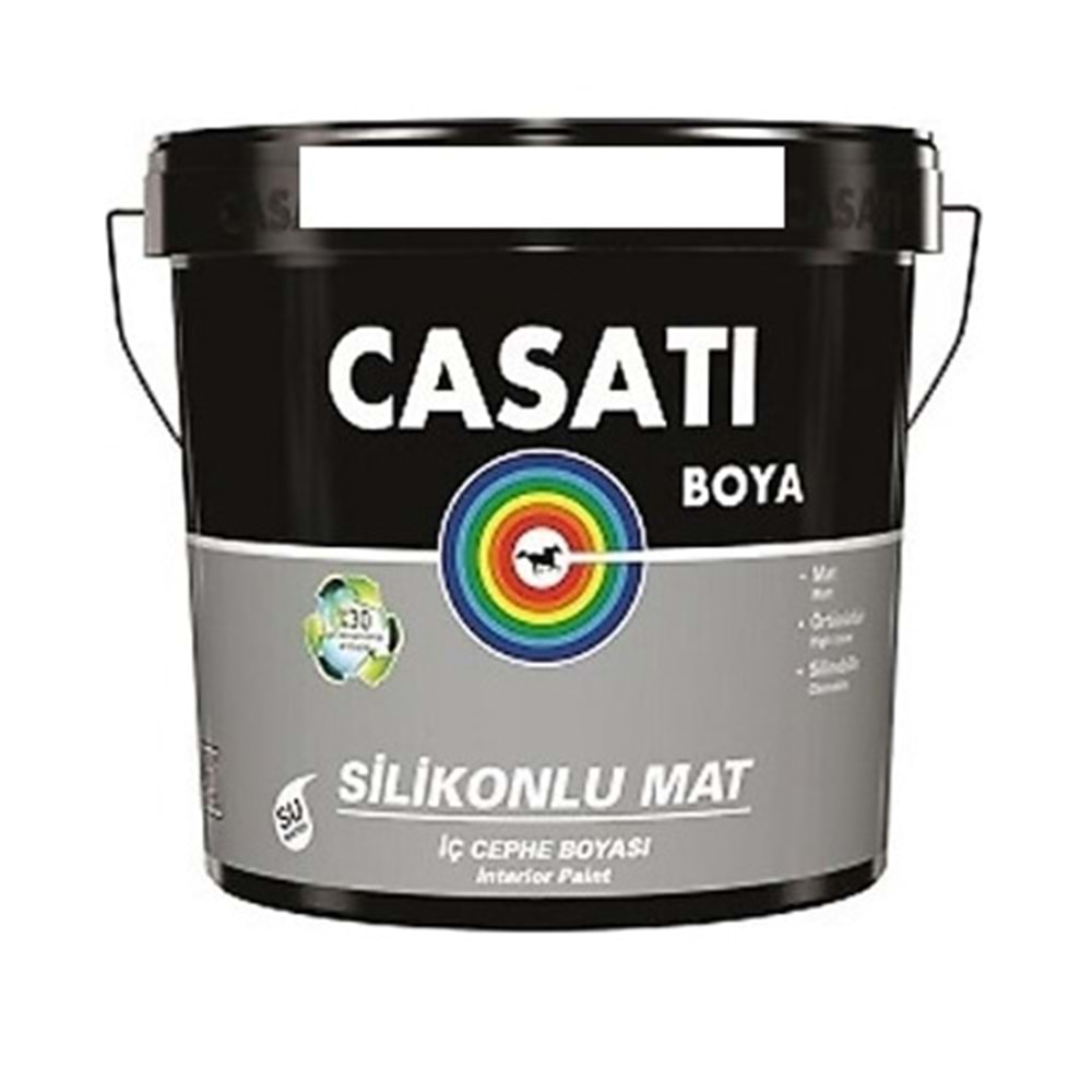 SİLİKONLU PLASTİK BOYA-İÇ CEPHE-10 KG-CASATİ-BEYAZ
